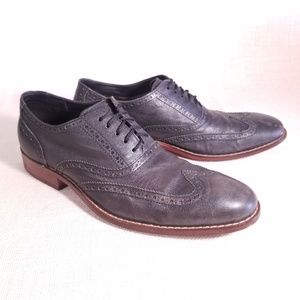 ❌SOLD❌Cole Haan Silver Gray Wingtip Leather Oxford